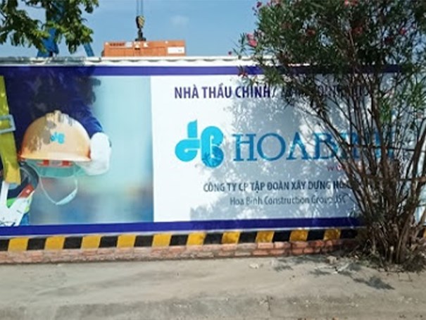 Thi công công trình pano hàng giào tạo HN